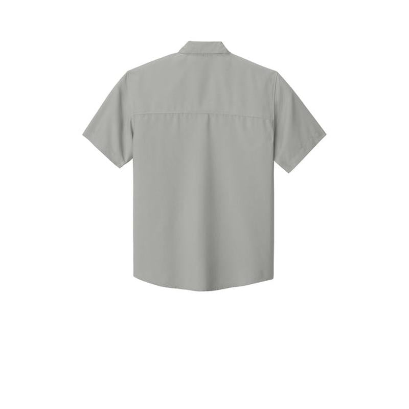 NEW Capella Port Authority® Short Sleeve UV Dockside Shirt - Gusty Grey