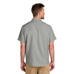NEW Capella Port Authority® Short Sleeve UV Dockside Shirt - Gusty Grey