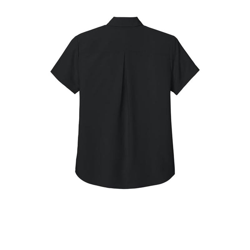 NEW Capella Port Authority® Women’s Short Sleeve UV Dockside Shirt - Deep Black