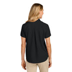 NEW Capella Port Authority® Women’s Short Sleeve UV Dockside Shirt - Deep Black
