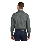 NEW CAPELLA Port Authority® Long Sleeve Nailhead Easy Care Shirt - Deep Black