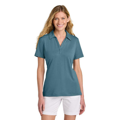 NEW CAPELLA TravisMathew Women’s Glenview Solid Polo - Stellar Blue