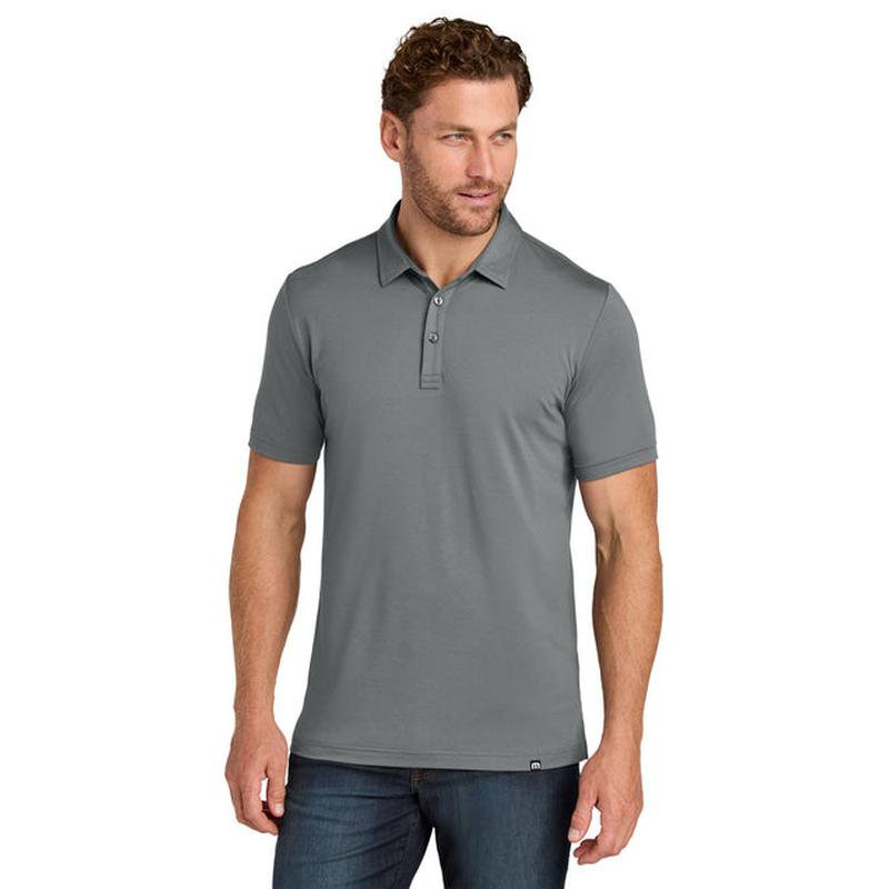 NEW CAPELLA TravisMathew Glenview Solid Polo - Quiet Shade Grey