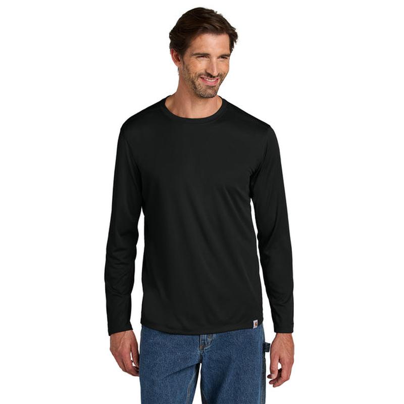 NEW CAPELLA Carhartt Force® Sun Defender™ Long Sleeve T-Shirt - Black