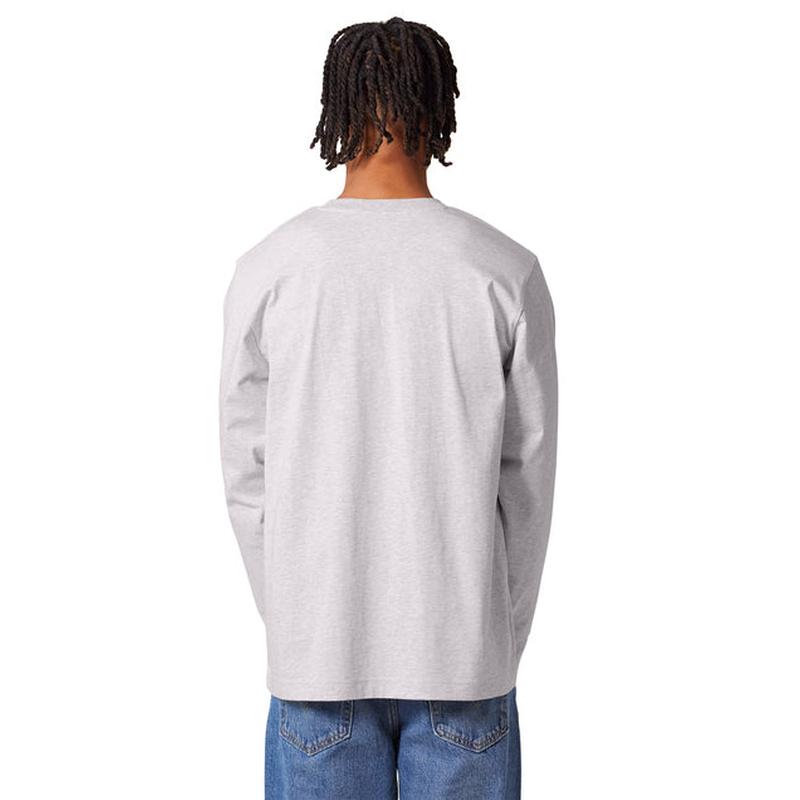 NEW CAPELLA Stanley/Stella Unisex Freestyler Heavyweight Long Sleeve Tee - Cool Heather Grey