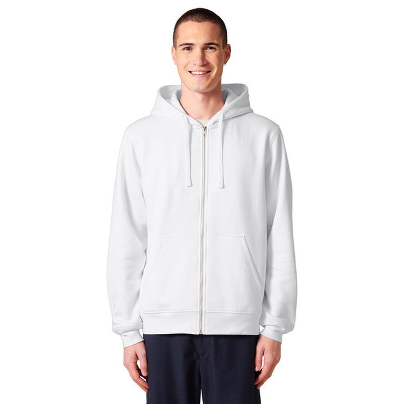 NEW Capella Stanley/Stella Unisex Mixer Full-Zip Hooded Sweatshirt - White