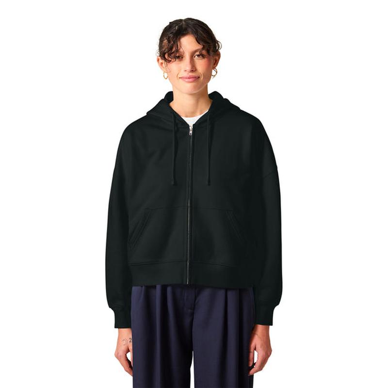 NEW CAPELLA Stanley/Stella Women’s Stella Ida Full-Zip Hooded Sweatshirt - Black