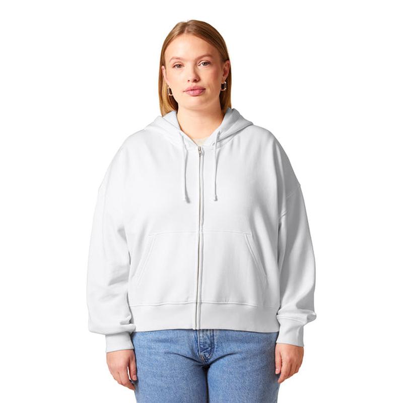 NEW CAPELLA Stanley/Stella Women’s Stella Ida Full-Zip Hooded Sweatshirt - White