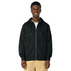 NEW CAPELLA Stanley/Stella Unisex Cultivator 2.0 Full-Zip Hooded Sweatshirt - Black