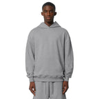 NEW CAPELLA Stanley/Stella Unisex Cooper Dry Hooded Sweatshirt - Heather Grey