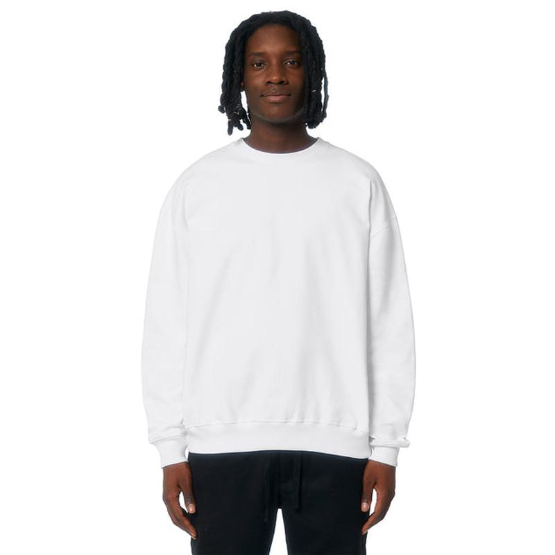NEW CAPELLA Stanley/Stella Unisex Ledger Dry Crewneck Sweatshirt - White