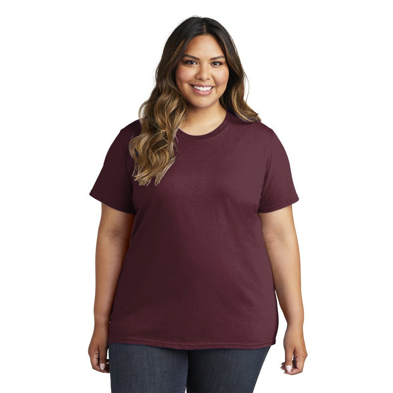 CAPELLA Port & Company® Ladies Core Cotton Tee - Athletic Maroon