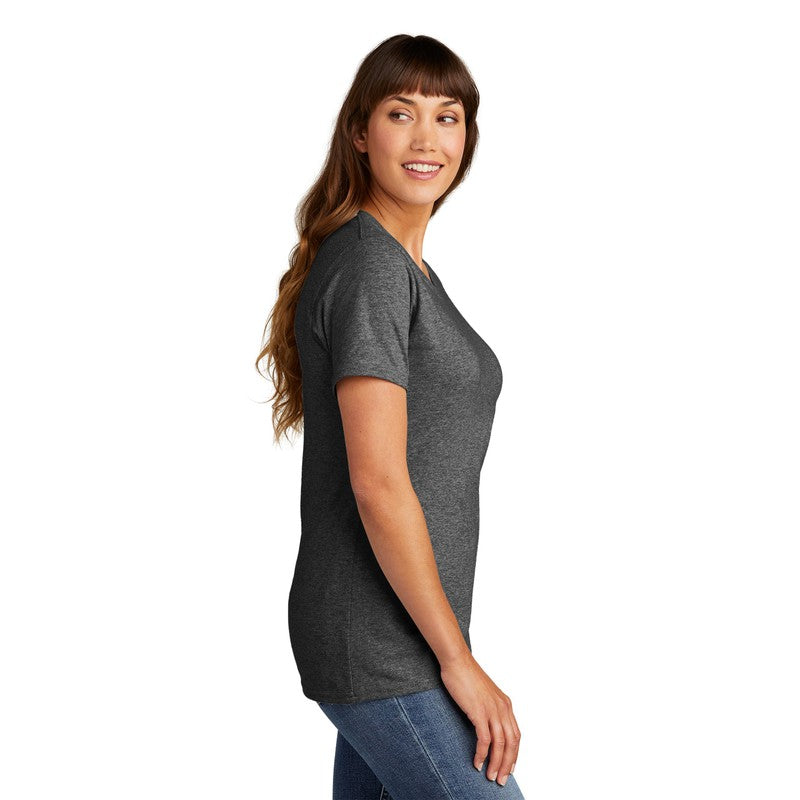 CAPELLA Port & Company® Ladies Core Cotton Tee - Dark Heather Grey