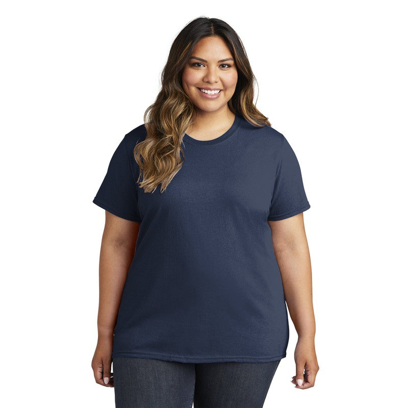 NEW CAPELLA Port & Company® Ladies Core Cotton Tee - Navy