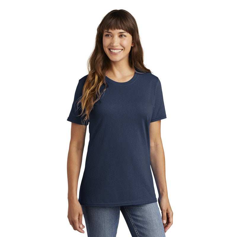 CAPELLA Port & Company® Ladies Core Cotton Tee - Navy