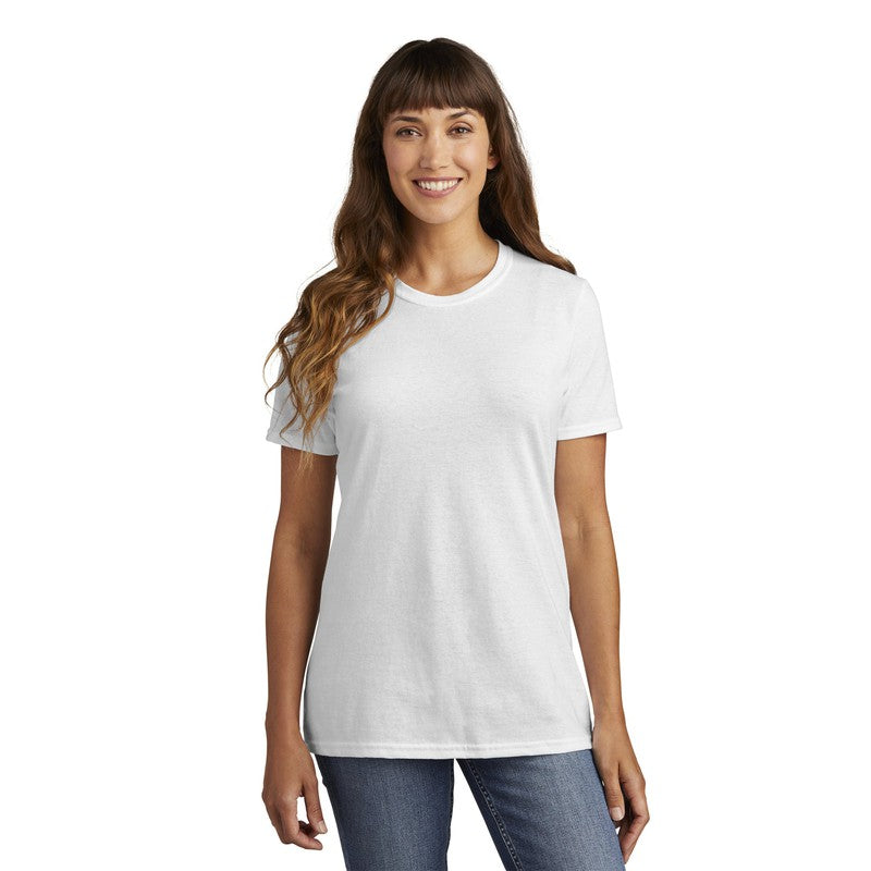 NEW CAPELLA Port & Company® Ladies Core Cotton Tee - White