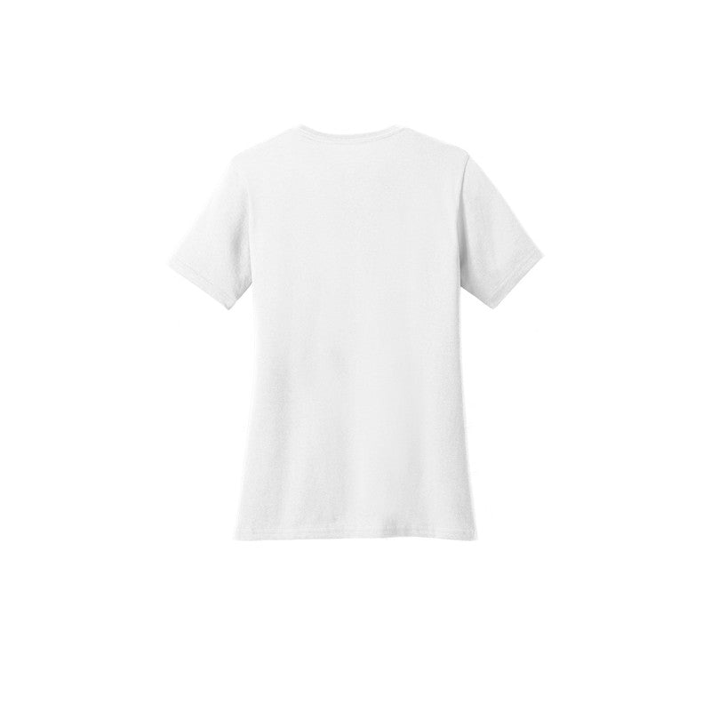 NEW CAPELLA Port & Company® Ladies Core Cotton Tee - White