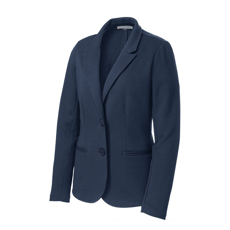 NEW CAPELLA Port Authority® Ladies Knit Blazer - NAVY