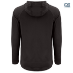 CAPELLA Cutter & Buck Prospect Recycled Featherlight Stretch Mens Hooded Pullover - Black