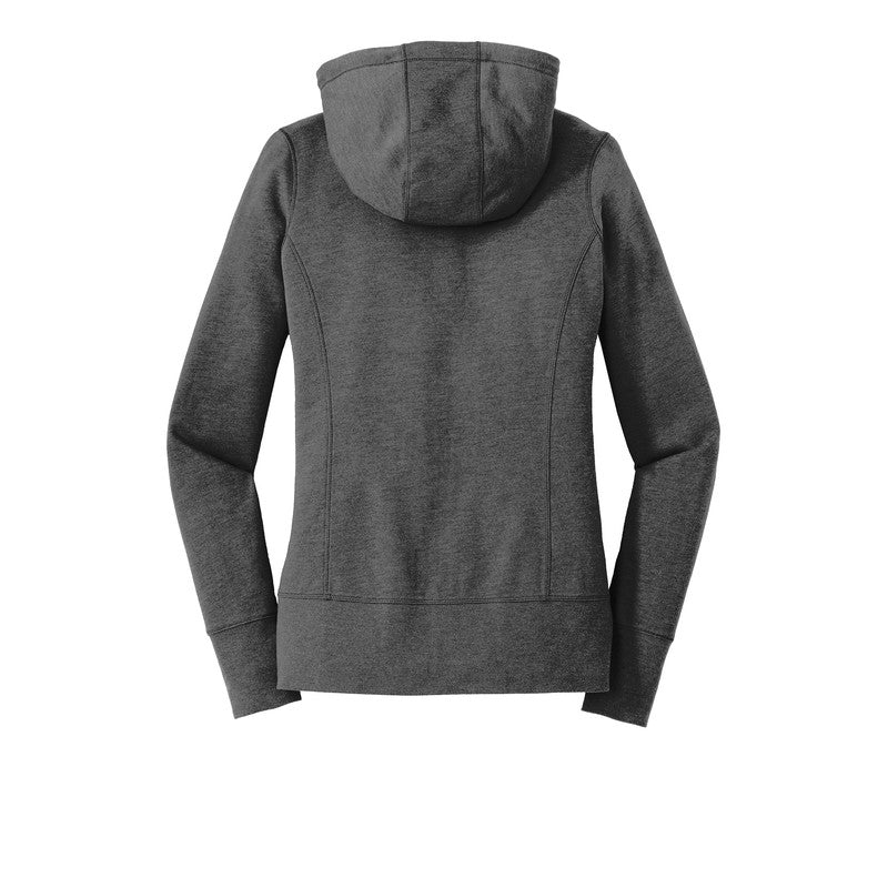 NEW CAPELLA New Era® Ladies Tri-Blend Fleece Full-Zip Hoodie - Black Heather