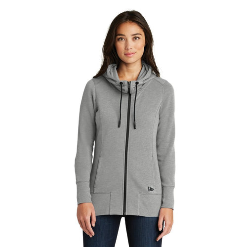 CAPELLA ALUMNI New Era® Ladies Tri-Blend Fleece Full-Zip Hoodie - Shadow Grey Heather