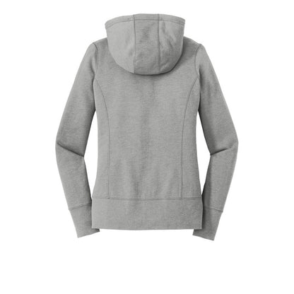 NEW CAPELLA New Era® Ladies Tri-Blend Fleece Full-Zip Hoodie - Shadow Grey Heather