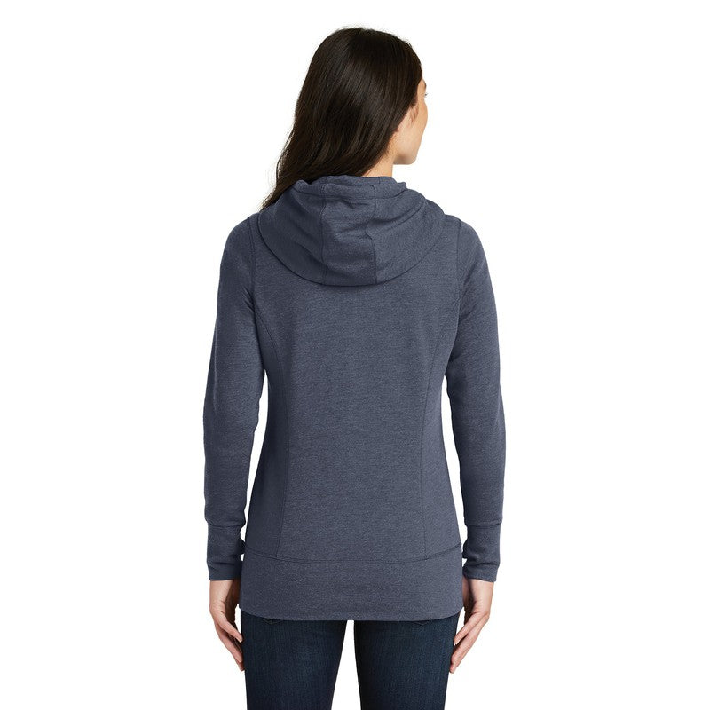 CAPELLA ALUMNI New Era® Ladies Tri-Blend Fleece Full-Zip Hoodie - True Heather Navy