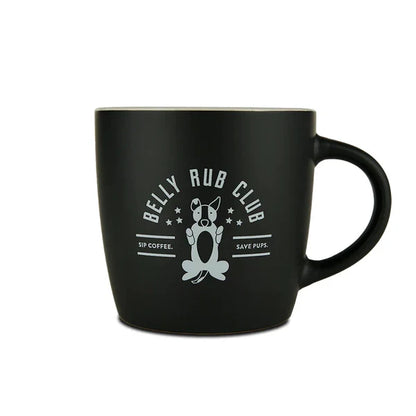 Belly Rub Club Café Mug - BLACK