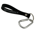 CAPELLA Rubber Keychain and Carabiner - Black