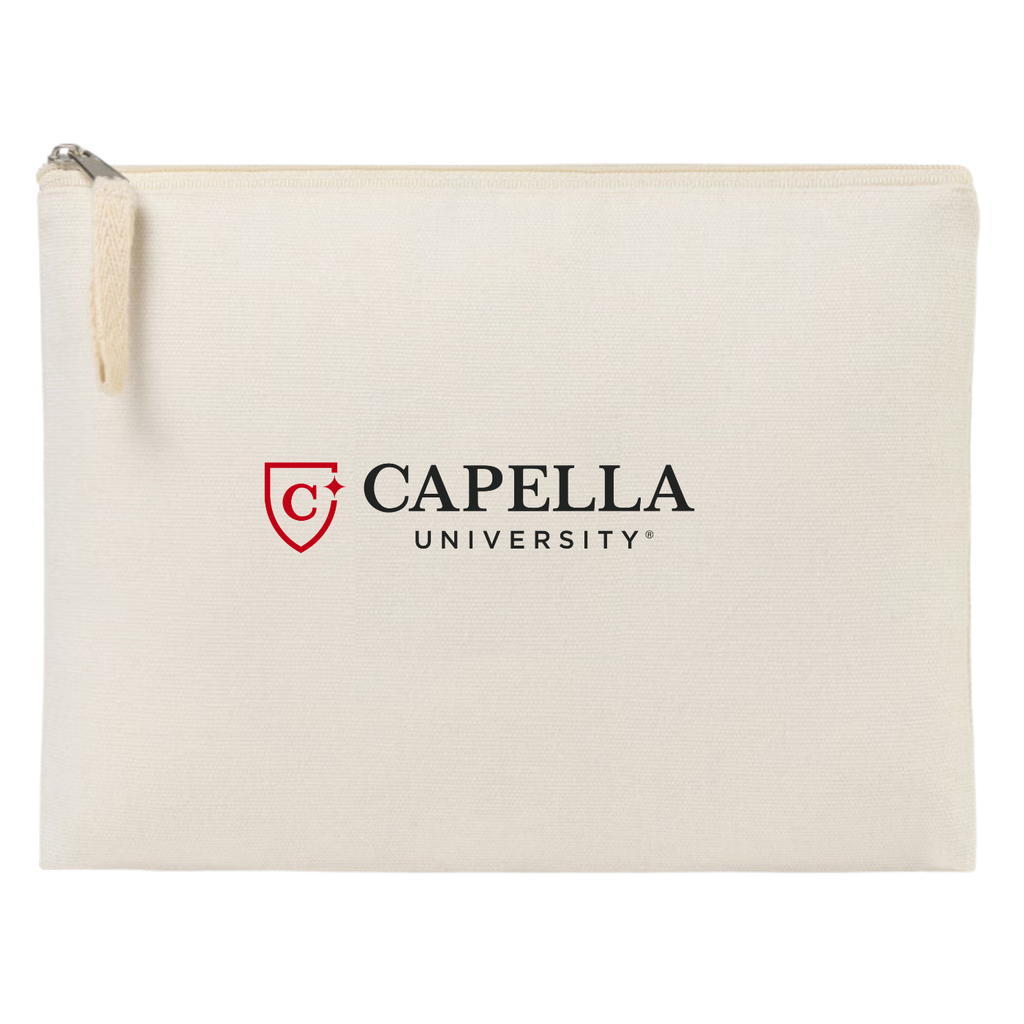 CAPELLA AWARE™ Recycled Cotton Zippered Pouch - Natural