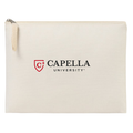 CAPELLA AWARE™ Recycled Cotton Zippered Pouch - Natural