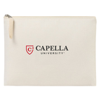 CAPELLA AWARE™ Recycled Cotton Zippered Pouch - Natural