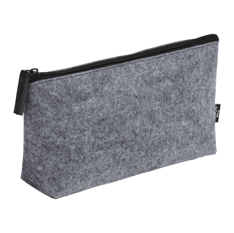 NEW CAPELLA The Goods Recycled Felt Zippered Pouch - GREY