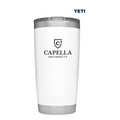 CAPELLA YETI RAMBLER® 20 OZ TUMBLER  WITH MAGSLIDER™ LID - White