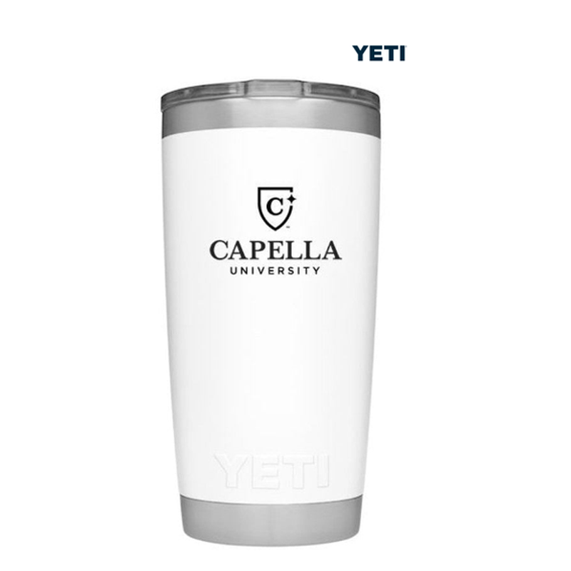 CAPELLA YETI RAMBLER® 20 OZ TUMBLER  WITH MAGSLIDER™ LID - White