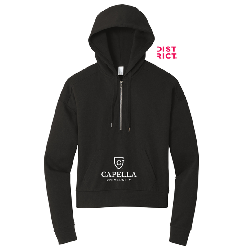 CAPELLA District® Women’s Perfect Tri® Fleece 1/2-Zip Pullover - Black