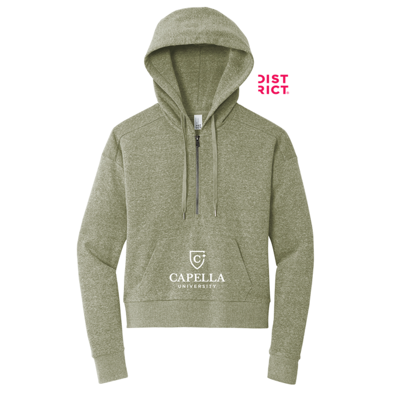 CAPELLA District® Women’s Perfect Tri® Fleece 1/2-Zip Pullover - Military Green Frost
