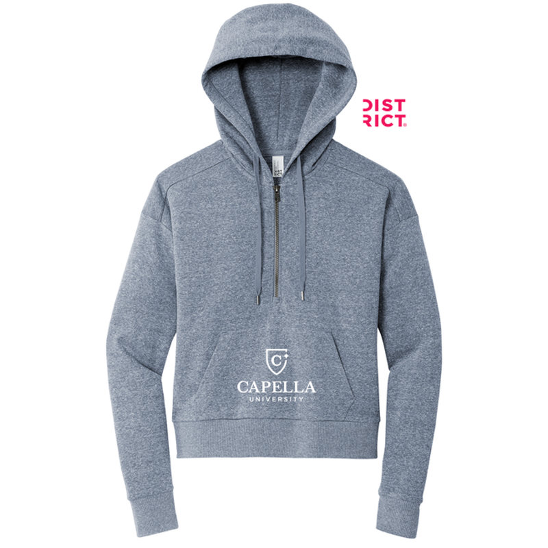 CAPELLA District® Women’s Perfect Tri® Fleece 1/2-Zip Pullover - Navy Frost