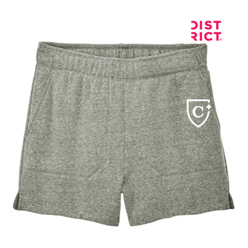 NEW CAPELLA District® Women’s Perfect Tri® Fleece Short - Grey Frost