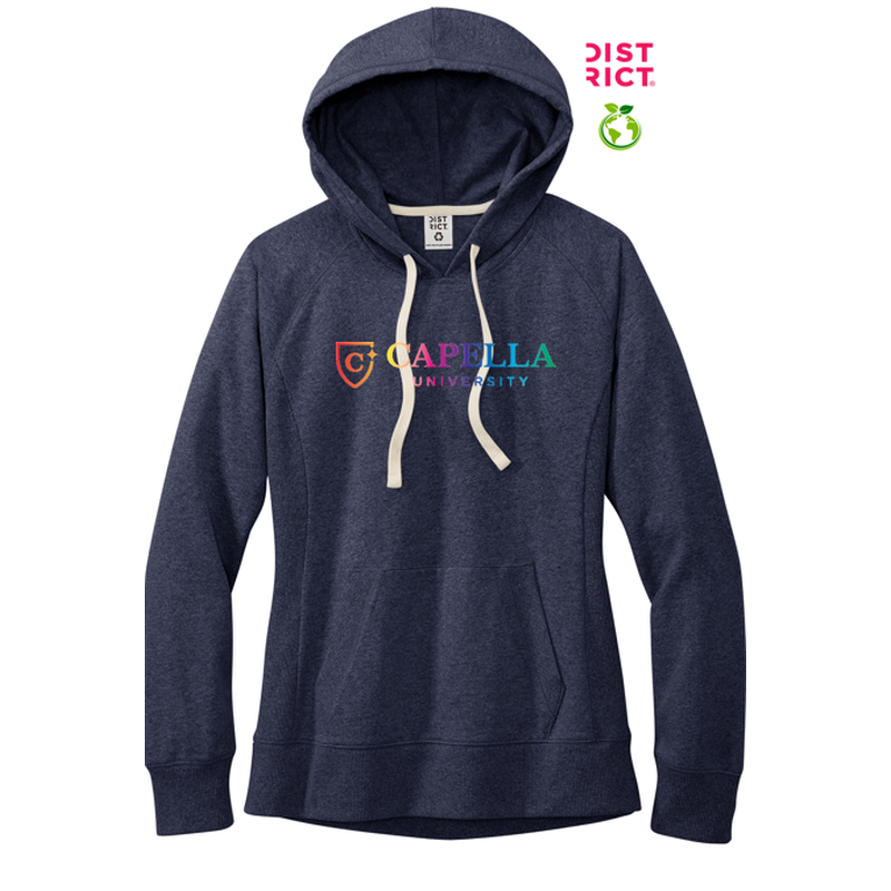 CAPELLA District® Women’s Re-Fleece™ Hoodie - Heathered Navy