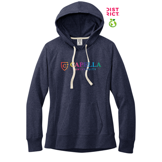 NEW CAPELLA District® Women’s Re-Fleece™ Hoodie - Heathered Navy