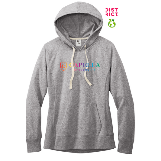 NEW CAPELLA District® Women’s Re-Fleece™ Hoodie - Light Heather Grey