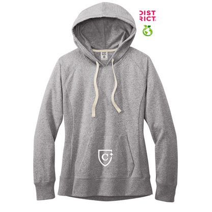 NEW CAPELLA District® Women’s Re-Fleece™ Hoodie - Light Heather Grey