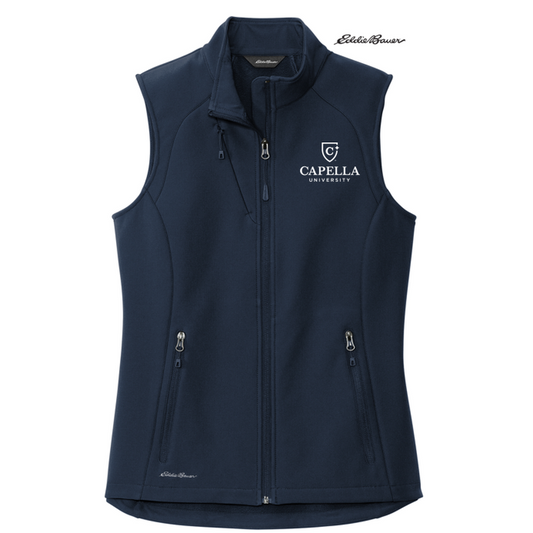 NEW CAPELLA Eddie Bauer® Ladies Stretch Soft Shell Vest - River Blue Navy