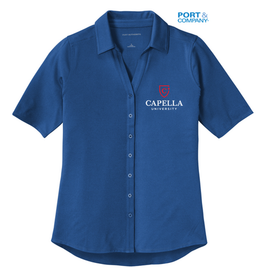 NEW CAPELLA Ladies City Stretch Top - True Blue