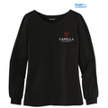 CAPELLA Ladies Luxe Knit Jewel Neck Top - Black