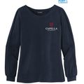 CAPELLA Ladies Luxe Knit Jewel Neck Top - River Blue Navy