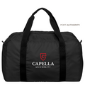 CAPELLA Port Authority® Mini Ripstop Travel Duffel - Black