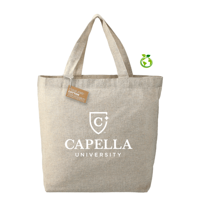 CAPELLA Recycled 5oz Cotton Twill Grocery Tote - Natural
