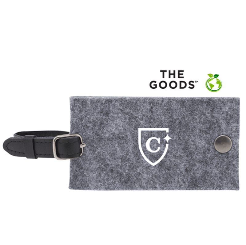 CAPELLA The Goods Recycled Felt Luggage Tag - GREY